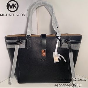 ‼️SALE‼MICHAEL KORS CASSIE LARGE LEATHER TOTE